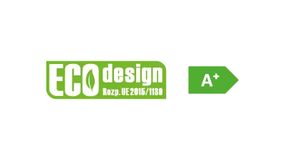 Etiqueta de eficiencia energética A+ y sello EcoDesign
